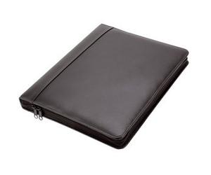 Serviette classeur 'MONZA', A4, similicuir, noir