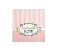Serviette cocktail rose baby shower (x20) REF/5733