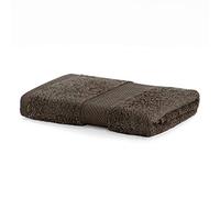 Serviette de Bain 50x100 cm Coton Bambou Viscose Marron Chocolat Absorbant Antibactérien Bamboo Bamby