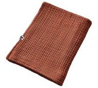 Serviette de Bain 90x150cm Gaze de Coton Terracotta - OUREA - ALTOBUY Rouge G
