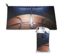 Serviette de bain à séchage rapide Basketball Arena, serviettes en microfibre pour adultes, 40,6 x 4 999 cm