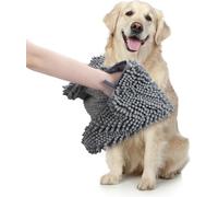 Serviette de bain à séchage rapide pour chien, super absorbante en microfibre et chenille pour chiens, XL 35 x 80 cm, serviettes de toilettage pour animaux de compagnie de petite et grande taille