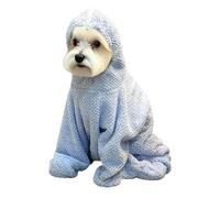 Serviette de Bain absorbante pour Animaux de Compagnie à Couverture complète avec Conception à 4 Pattes pour Une Utilisation sécurisée sur Un Lisse et de la après Le Bain Serviette de Bain