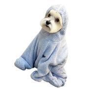 Serviette de bain absorbante pour animaux de compagnie avec couverture complète, design facile à transporter, pour réduire la pollution des poils pendant le bain et garder le sol sec Serviette de bain