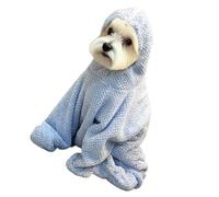 Serviette de bain absorbante pour animaux de compagnie avec couverture complète, design facile à transporter, pour réduire la pollution des poils pendant le bain et garder le sol sec Serviette de bain