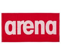 Serviette de bain arena 100 x 50 cm rouge blanc