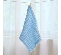 Serviette De Bain Carrée En Mousseline Pour Bébé,Coton,6 Couches,Gaze Pour Enfant,Lavage Du Visage,Lingette Douce Pour Les Mains,Trucs Pour Nouveau-Né,Mouchoir,4 Pièces - Type Blue4 Pack
