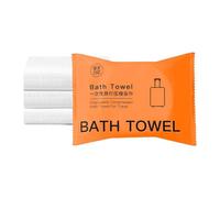 Serviette de bain de voyage de 91 g - Serviettes compressées pour le visage, tablettes, débarbouillettes pour les mains | Meilleures serviettes de voyage portables en fibre végétale, douces et