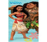 Jerry Fabrics Vaiana 24TW087 Vaiana Serviette 100% Coton, idéale pour la Plage, la Piscine, la Salle de Bain ou Les activités Sportives pour Filles, Adolescentes, Multicolore