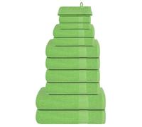 Serviette de bain - drap de bain Vidaxl Ensemble de serviettes FROGN 12 pcs vert pomme 360 g/m²