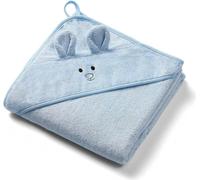 Serviette de bain en bambou avec capuche Souris, 100x100cm - bleu