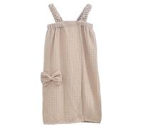Serviette de bain en coton pour femme avec bretelles pour douche et spa