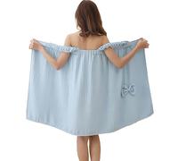 Serviette de bain en coton pour femme avec bretelles pour douche et spa