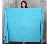 Serviette De Bain En Microcarence,Absorbante,À Vaccage Rapide,Super Douce,Pour Hôtel,Salon De Miles,Dehors - Type Lake Blue-35x75cm