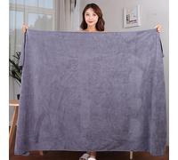 Serviette De Bain En Microcarence,Absorbante,À Vaccage Rapide,Super Douce,Pour Hôtel,Salon De Miles,Dehors - Type Grey-150x200cm