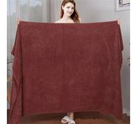 Serviette De Bain En Microcarence,Super Grande,Douce,Haute Absorption Et Séchage Rapide,Sport,Voyage,Pas De Décoloration,Hôtel,Salon De Beauté - Type Coffee-80x180cm