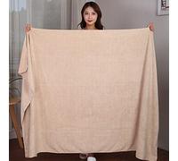 Serviette De Bain en Microfibre Super Grande Et Super Épaisse, Super Douce, Super Absorbante Et À Séchage Rapide, Blanche, 150X200 Cm, Chameau, 150X200 Cm