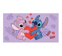Serviette de bain enfant - JERRY FABRICS - Disney Lilo et Stitch - 70 x 140 cm - 100% coton - Violet