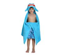 Zoocchini Shark Baby Bath Cape Bleu Enfants