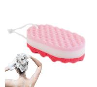 Serviette de bain éponge pour le corps, serviette de bain à frotter - Serviette de bain ergonomique | Serviette de bain douce en mousse à trois couches pour les amis de la famille et les collègues