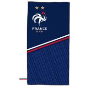 Serviette De Bain Et De Plage En Microfibre, Fff Équipe De France Bleu 70X140