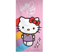 Aymax Serviette de plage pour enfant - Serviette de plage - Serviette de bain - 70 x 140 cm - En microfibre - Pour garçons et filles - Motif Hello Kitty