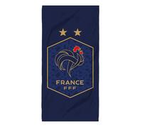 Serviette De Bain Et De Plage Imprimée 100% Coton, Fff Triomphe Bleu 75X150