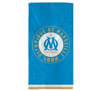 Serviette De Bain Et De Plage Imprimée 100% Coton, Om Equipe Bleu 75X150