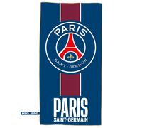 Serviette De Bain Et De Plage Imprimée Microfibre, Psg Nation Bleu 70X140
