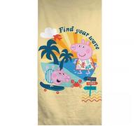 Serviette de bain et de plage - PEPPA PIG - 70x140 cm - Sèche Rapidement - Jaune - Rectangulaire
