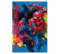 Serviette de bain et de plage - Spiderman - 70x137 cm - Séchage rapide - Synthétique - Bleu