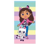 Jerry Fabrics Serviette de plage Gabby's Dollhouse Colors douce 100% coton 70 x 140 cm multicolore