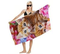 Serviette de Bain Grande Taille 100x180 Serviette de Plage Microfibre, Tapis de Plage Anti Sable, Séchage Rapide, Absorbant, avec Boutons Pression et Imperméable Sac à Cordon, Plages Accessoire Y2-918
