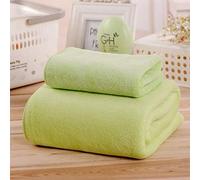 Serviette de bain grande taille Serviettes de bain maison salon de beauté adulte massage draps spéciaux grandes serviettes épaisses absorbant doux sueur serviettes-Super Épais Fluorescent Vert_100x20