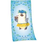 Serviette de bain Herding Beach 75x150 Mr et Mme Panda bleu bébé coton H23
