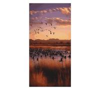 Serviette de bain légère en microfibre Bosque Del Apache Wildlife Refuge, facile à transporter, grande taille (63 x 31,5 pouces), idéale pour les voyages, la piscine, le yoga, la salle de sport et le