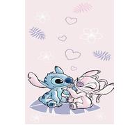 Serviette de bain - Lilo et Stitch - Rose - 70x140cm - 100% coton - Enfant