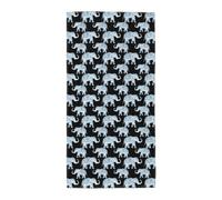 Serviette de bain longue imprimée éléphant tendance pour piscine, bord de mer, vacances