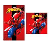 Serviette de bain Marvel Marvel Spiderman (x2) Rouge 30x50 cm
