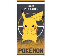 Serviette de bain ou drap de plage - Pokemon - Pikachu - Jaune noir - 100% Polyester - 70x140 cm