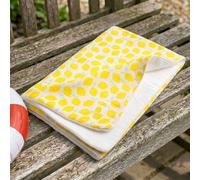 Serviette De Bain / Plage Double Gaze De Coton Imprimé Jaune TU