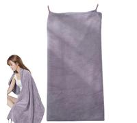 Serviette de bain portable - Enveloppement en polaire corail super doux | Peignoir de spa épais et absorbant avec bretelles | Tissu léger à séchage rapide pour femme, dressing de douche, salle de spor