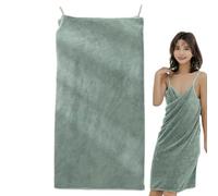 Serviette de bain portable - Serviette absorbante en polaire corail, enveloppement corporel de bain spa | Ensemble de serviettes douces épaisses à séchage rapide, avec bretelles réglables, pour femmes