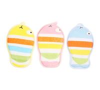 Serviette de Bain pour Bébé 3 Pièces en Tissu Éponge, Balles de Bain