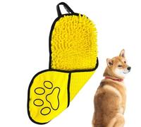 Serviette de bain pour chien en microfibre - Outils de soin - Serviette absorbante pour chiot - Lavage des vêtements pour animaux de compagnie - Chiffon à séchage rapide pour nettoyer les portes