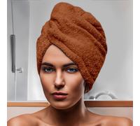 Soleil d'ocre, Serviette de Bain pour la tête en Coton 24x62 cm Lagune Terra