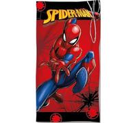 Serviette de Bain Spiderman - 140 x 70 cm - Rouge - Certificat qualité : Oeko-Tex - Aymax