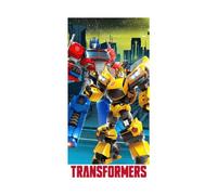 Serviette de bain Transformers 100 % coton pour salle de bain, sport, plage, vacances, piscine pour enfants, garçons en taille 140 cm x 70 cm