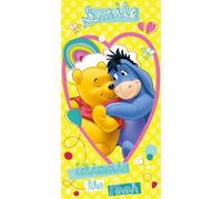Serviette de Bain - WINNIE L'OURSON - Drap de Plage 70 x 140 cm - 100% Coton - Lavable en Machine