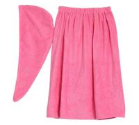 Serviette de bain - Zerone - Ensemble Soft Spa - Bonnet de séchage - 70x140 cm - Rose